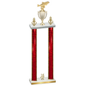 Double Red Glacier Year Fishing Trophy