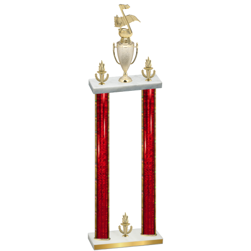 Double Red Glacier Victory Music Trophy