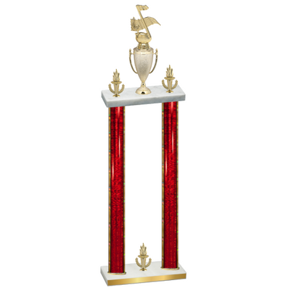 Double Red Glacier Victory Music Trophy