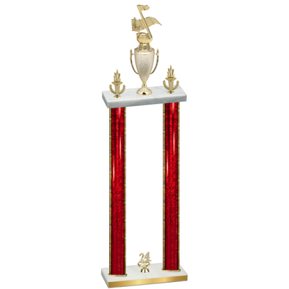 Double Red Glacier Year Music Trophy