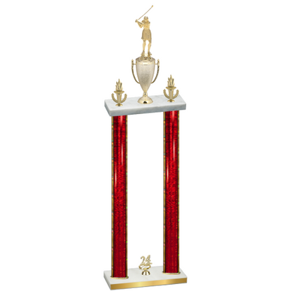 Double Red Glacier Year Golf Trophy