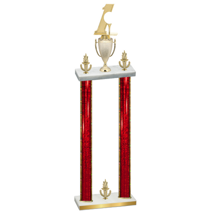 Double Red Glacier Victory Golf Trophy
