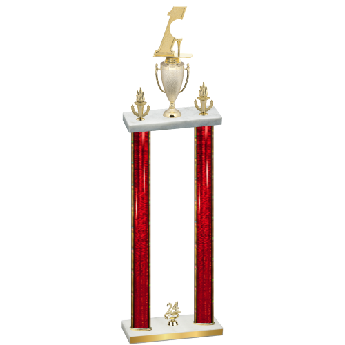 Double Red Glacier Year Golf Trophy