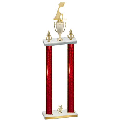 Double Red Glacier Year Golf Trophy