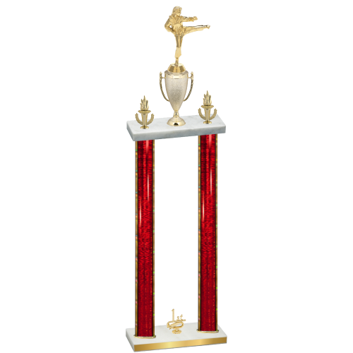 Double Red Glacier First Place Karate Trophy
