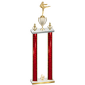 Double Red Glacier Fourth Place Karate Trophy