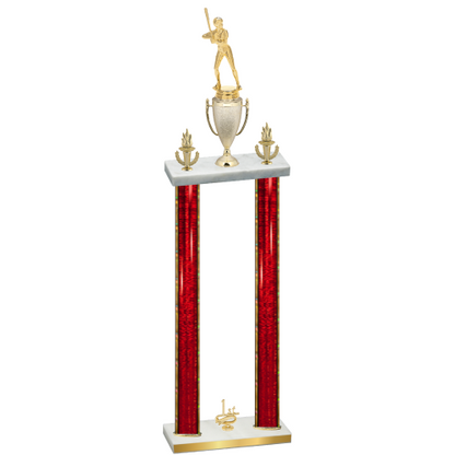 Double Red Glacier First Place Softball Trophy