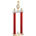 Double Red Carbon Fiber Year Rugby Trophy