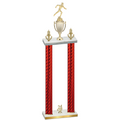 Double Red Carbon Fiber Year Running Trophy
