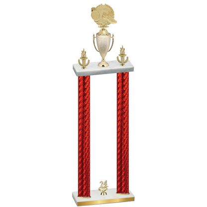 Double Red Carbon Fiber Year Running Trophy