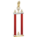 Double Red Carbon Fiber Victory Football Trophy