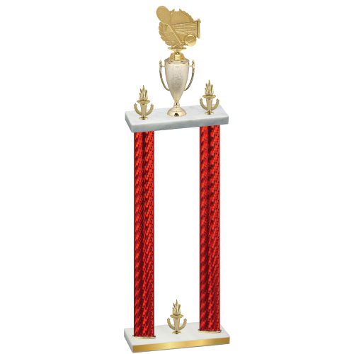 Double Red Carbon Fiber Victory Tennis Trophy