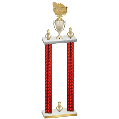 Double Red Carbon Fiber Victory Tennis Trophy