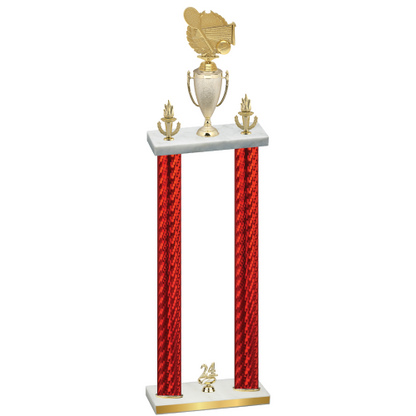 Double Red Carbon Fiber Year Tennis Trophy