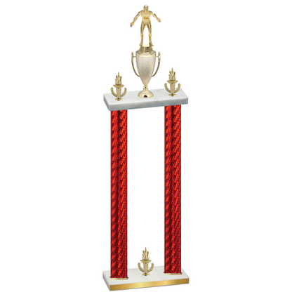 Double Red Carbon Fiber Victory Wrestling Trophy