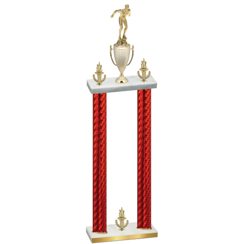 Double Red Carbon Fiber Victory Swimming Trophy