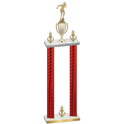 Double Red Carbon Fiber Victory Swimming Trophy