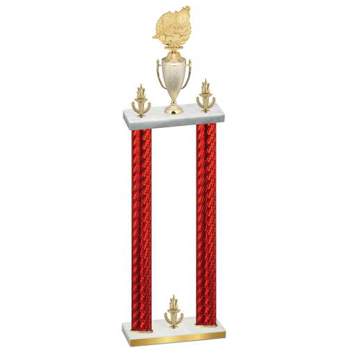 Double Red Carbon Fiber Victory Swimming Trophy