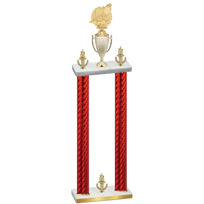 Double Red Carbon Fiber Victory Swimming Trophy