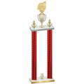 Double Red Carbon Fiber Year Swimming Trophy