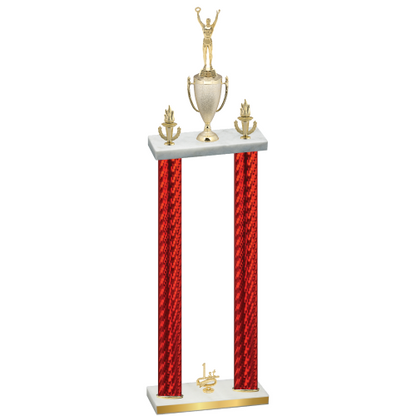 Double Red Carbon Fiber First Place Victory Trophy