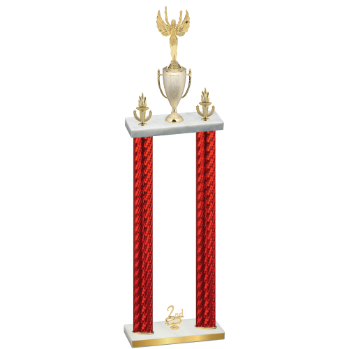 Double Red Carbon Fiber Second Place Victory Trophy