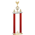 Double Red Carbon Fiber Third Place Victory Trophy