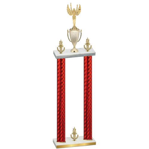 Double Red Carbon Fiber Victory Victory Trophy