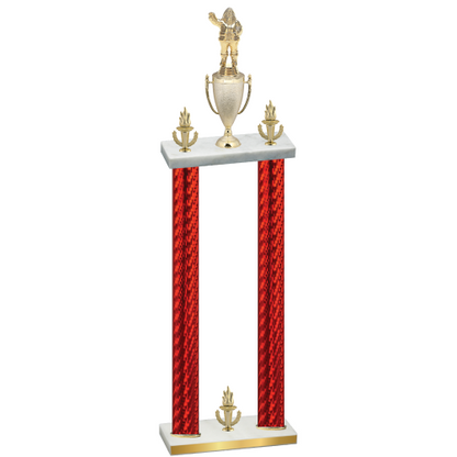 Double Red Carbon Fiber Victory Holiday Trophy