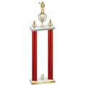 Double Red Carbon Fiber Year Holiday Trophy