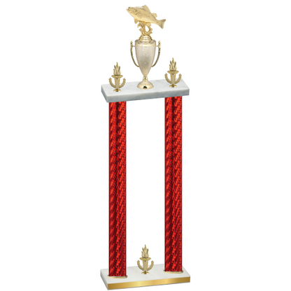 Double Red Carbon Fiber Victory Fishing Trophy