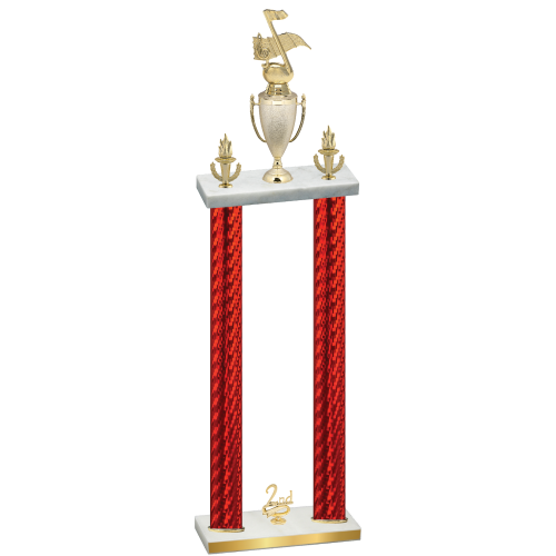 Double Red Carbon Fiber Second Place Music Trophy