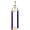 Double Purple Carbon Fiber First Place Tennis Trophy