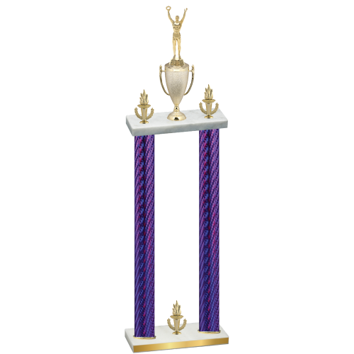 Double Purple Carbon Fiber Victory Victory Trophy