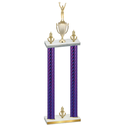 Double Purple Carbon Fiber Victory Victory Trophy