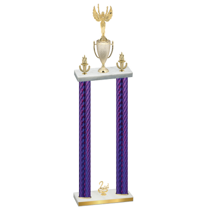 Double Purple Carbon Fiber Second Place Victory Trophy