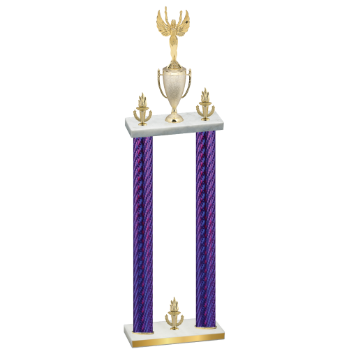 Double Purple Carbon Fiber Victory Victory Trophy
