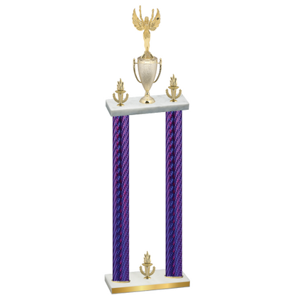 Double Purple Carbon Fiber Victory Victory Trophy