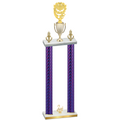 Double Purple Carbon Fiber Second Place Pickleball Trophy