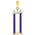 Double Purple Carbon Fiber Third Place Pickleball Trophy