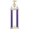 Double Purple Carbon Fiber Third Place Cars Trophy