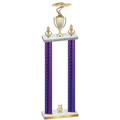 Double Purple Carbon Fiber Year Cars Trophy