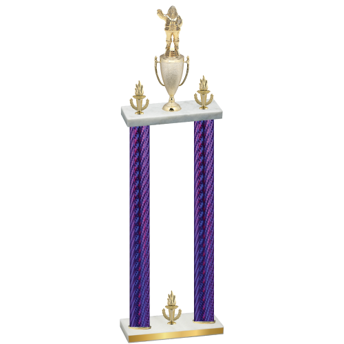 Double Purple Carbon Fiber Victory Holiday Trophy