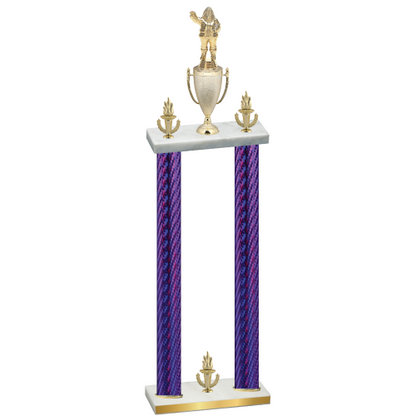 Double Purple Carbon Fiber Victory Holiday Trophy