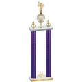 Double Purple Carbon Fiber Fourth Place Academics Trophy