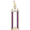 Double Purple Glacier Year Football Trophy