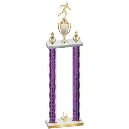 Double Purple Glacier First Place Running Trophy