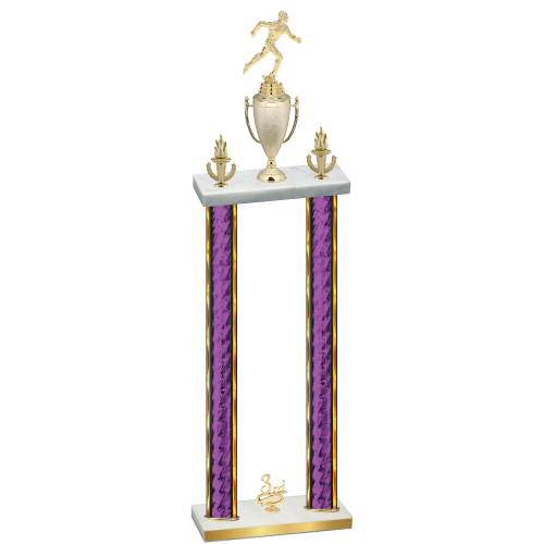 Double Purple Glacier Third Place Running Trophy