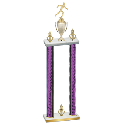 Double Purple Glacier Victory Running Trophy