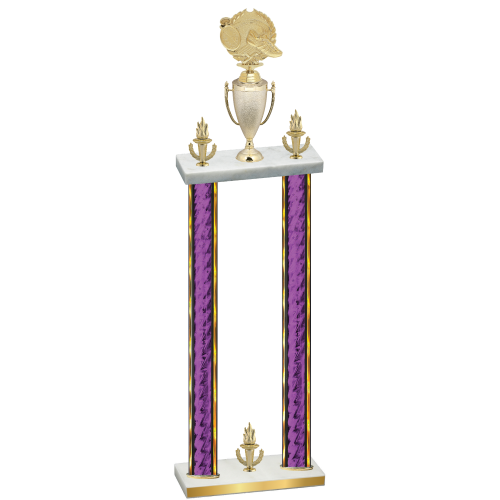 Double Purple Glacier Victory Running Trophy